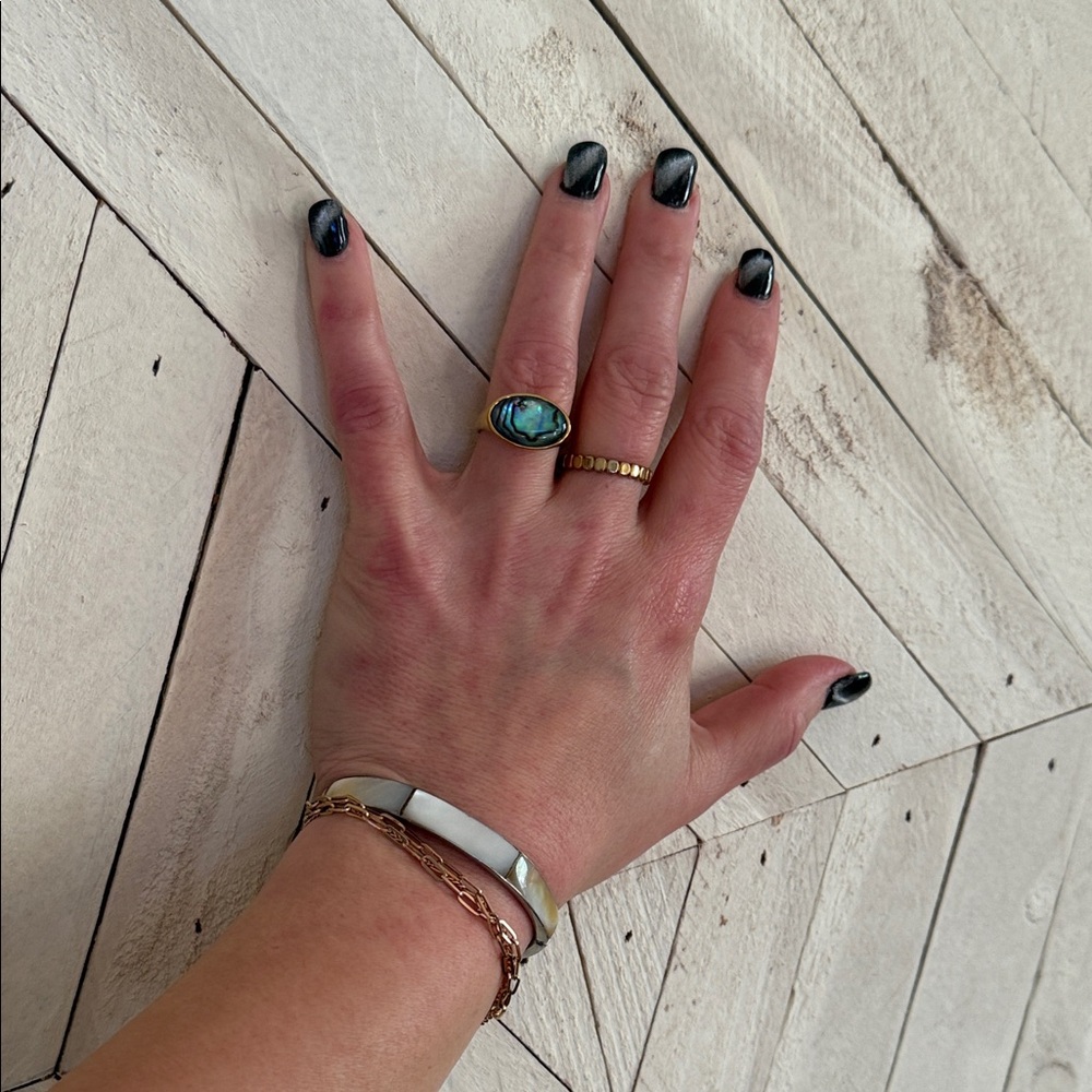 Mother of Pearl Inlay Cuff Bracelet